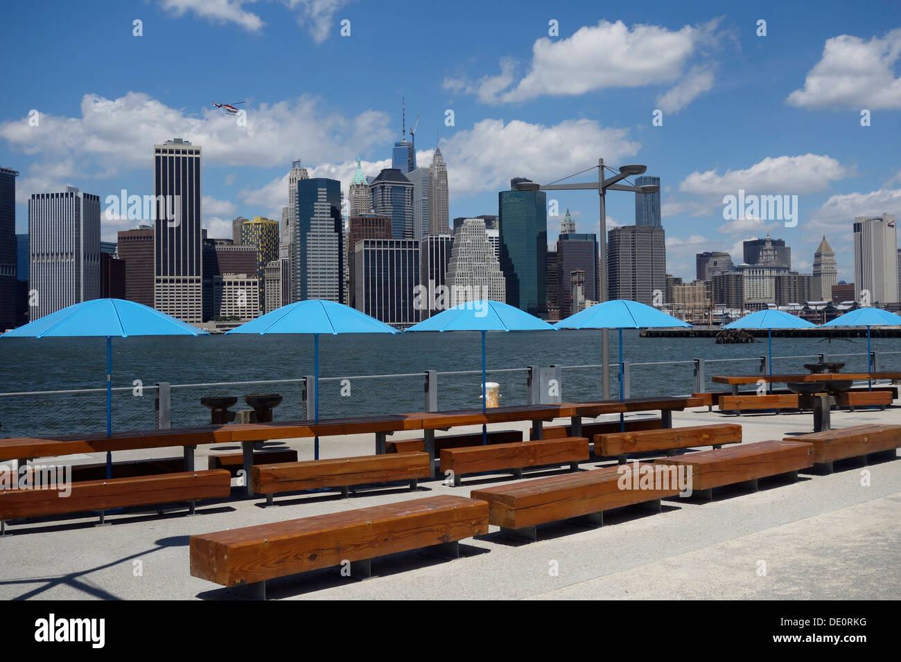 Brooklyn Bridge park Stockfoto