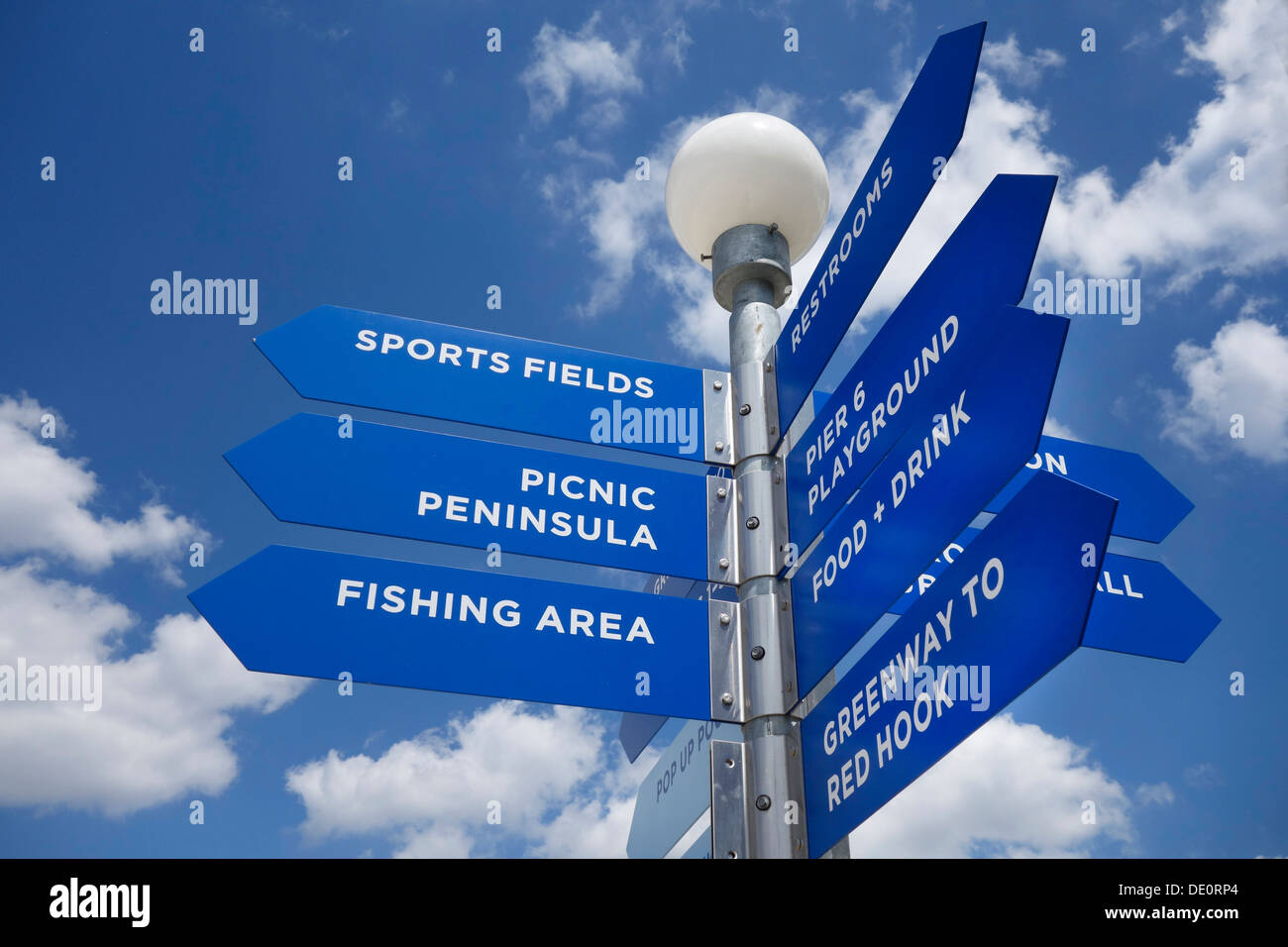 Brooklyn Bridge park Stockfoto