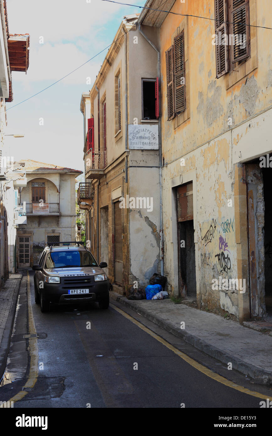 Zypern, Nikosia, Lefkosia, Straßen, Gassen in der Altstadt Stockfoto