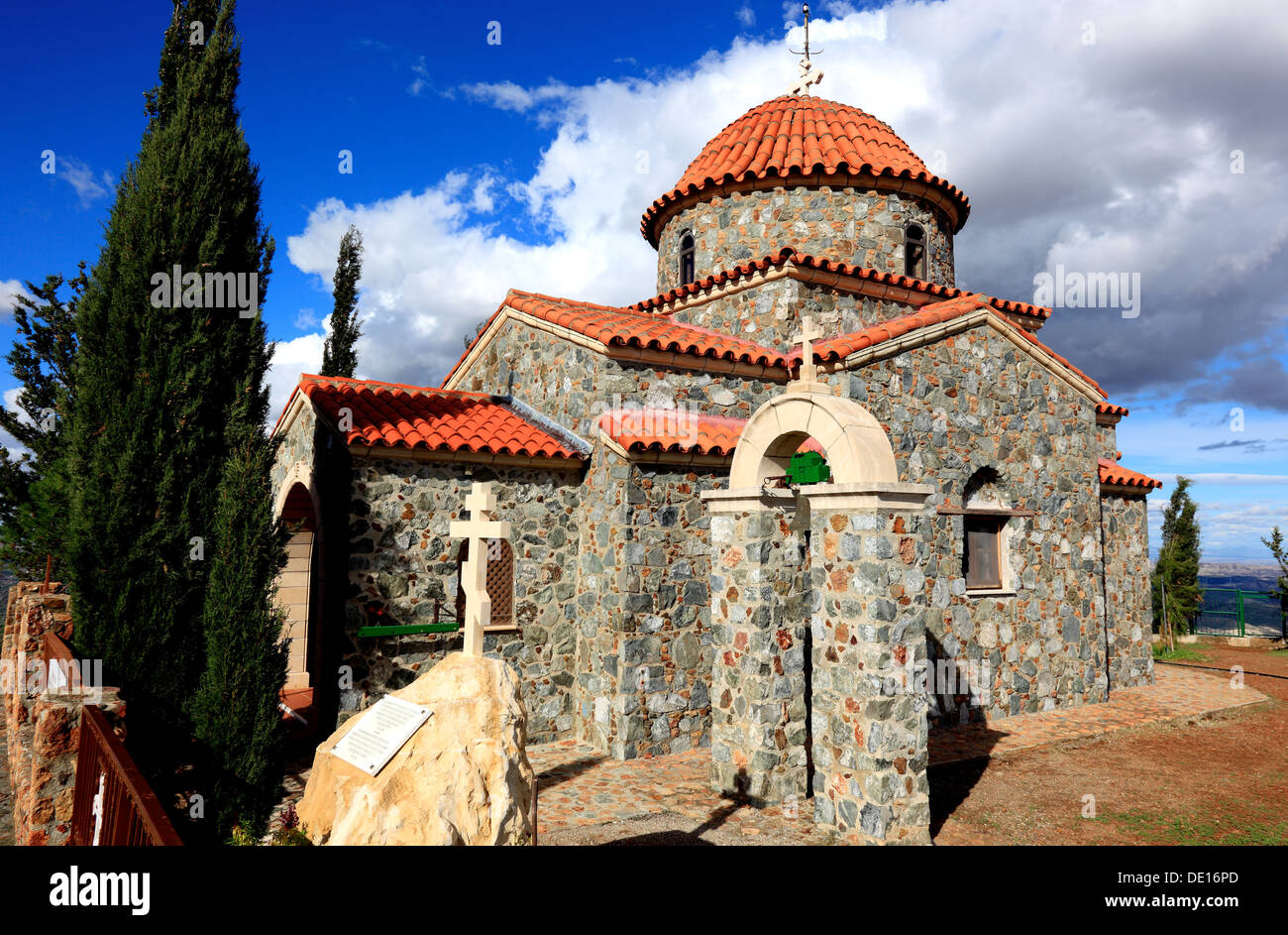 Zypern, Kapelle, Kirche aller Heiligen von Zypern im Kloster Stavrovouni Stockfoto