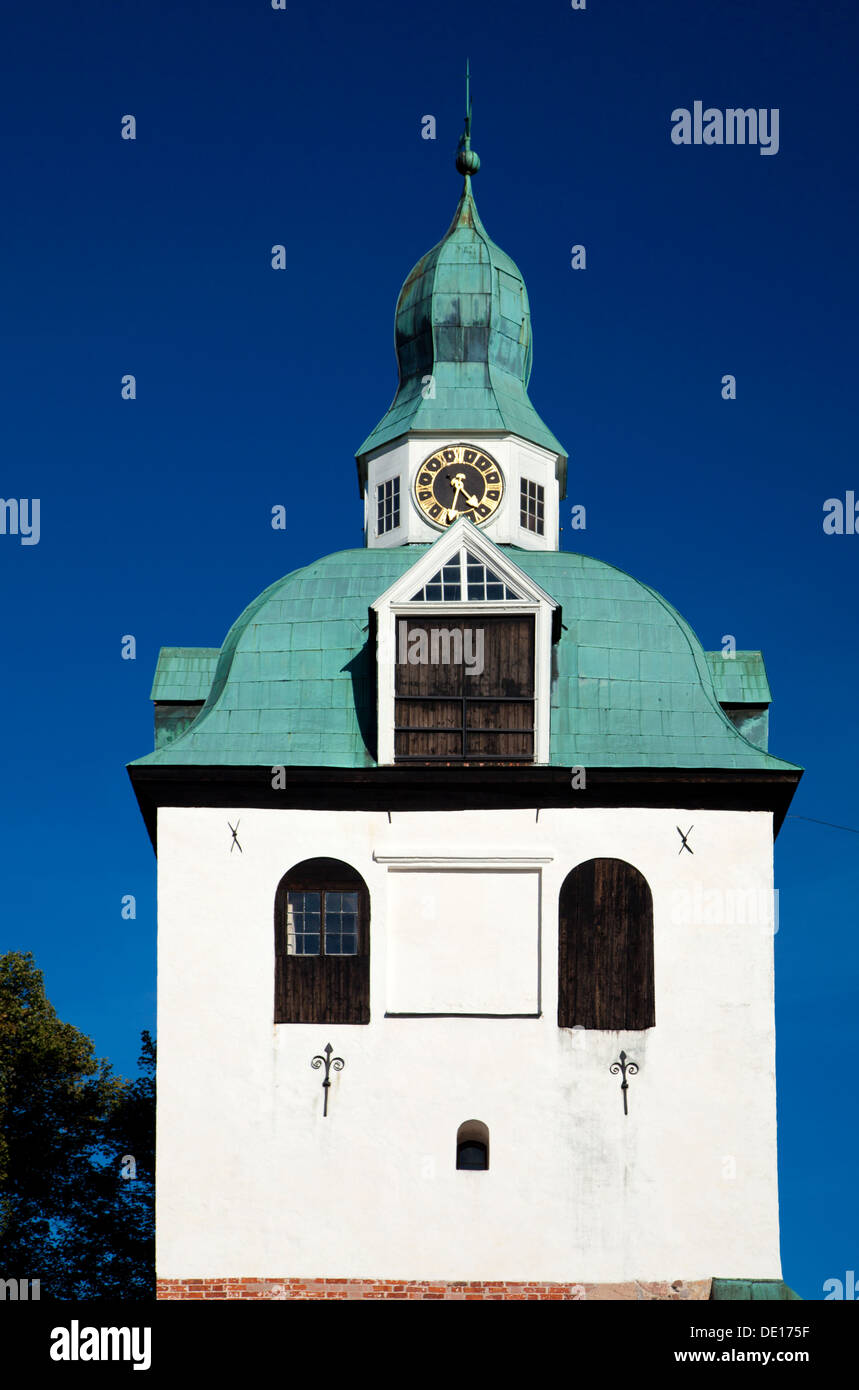 Porvoo cathedral clocktower, Finnland Stockfoto