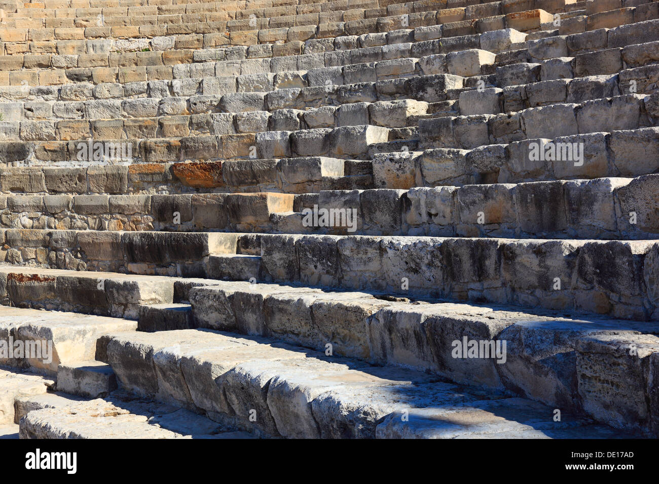 Zypern, Kourion, assyrischen Ku-ri-i, antike griechische, lateinische, Curium, historischen, antiken Ausgrabungsstätte, Ruinen, Römisches theater Stockfoto