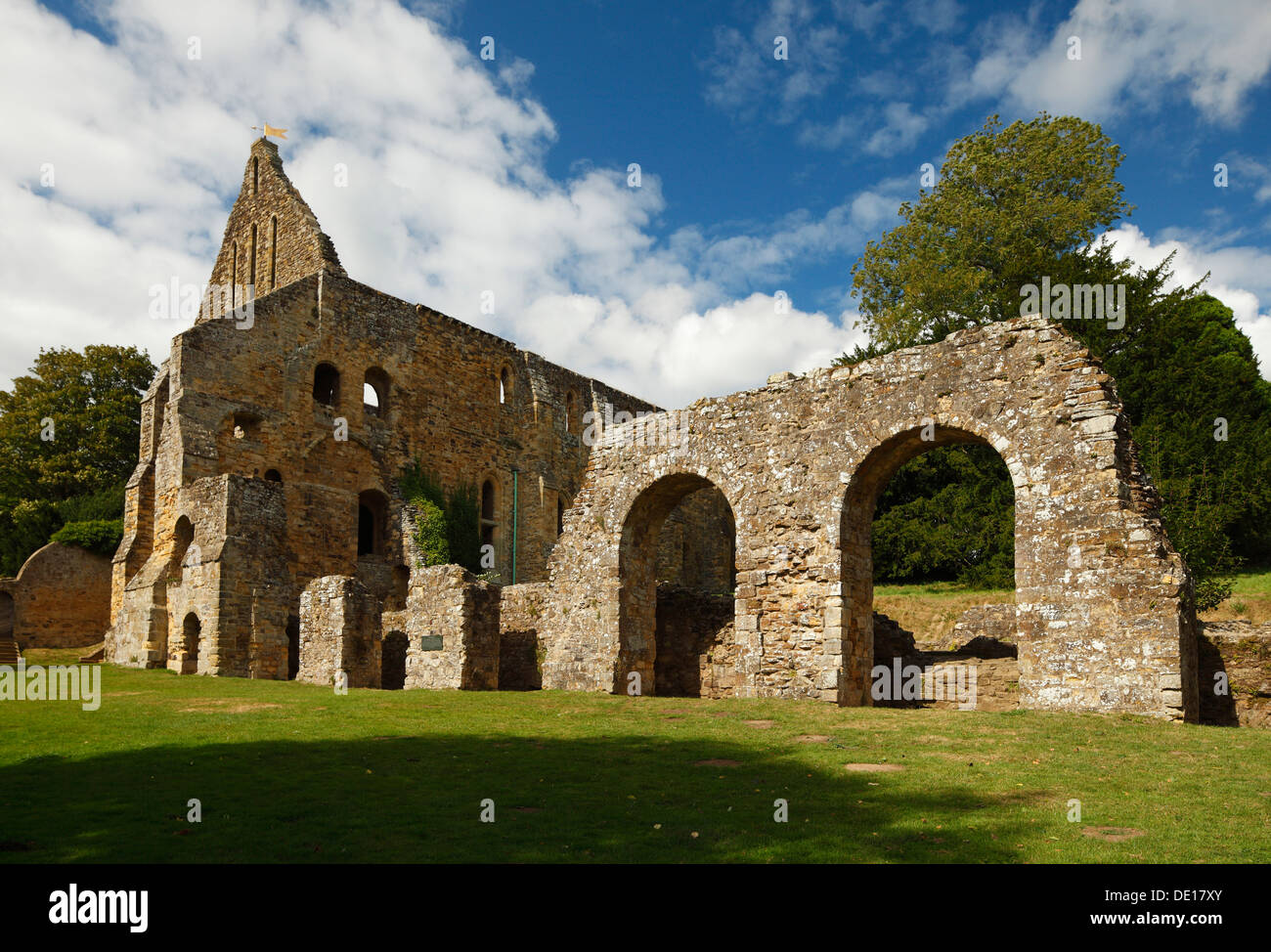 Battle Abbey Ruinen. Stockfoto