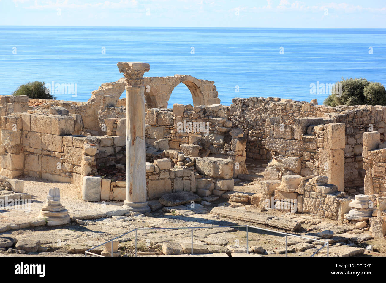 Zypern, Kourion, assyrische Ku-ri-i, antike griechische, lateinische, Curium, historischen, antiken Ausgrabungsstätte, Ruinen Stockfoto