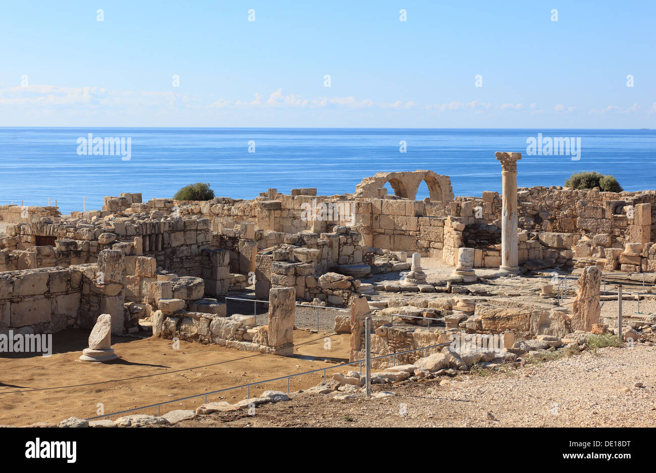 Zypern, Kourion, assyrische Ku-ri-i, antike griechische, lateinische, Curium, historischen, antiken Ausgrabungsstätte, Ruinen Stockfoto
