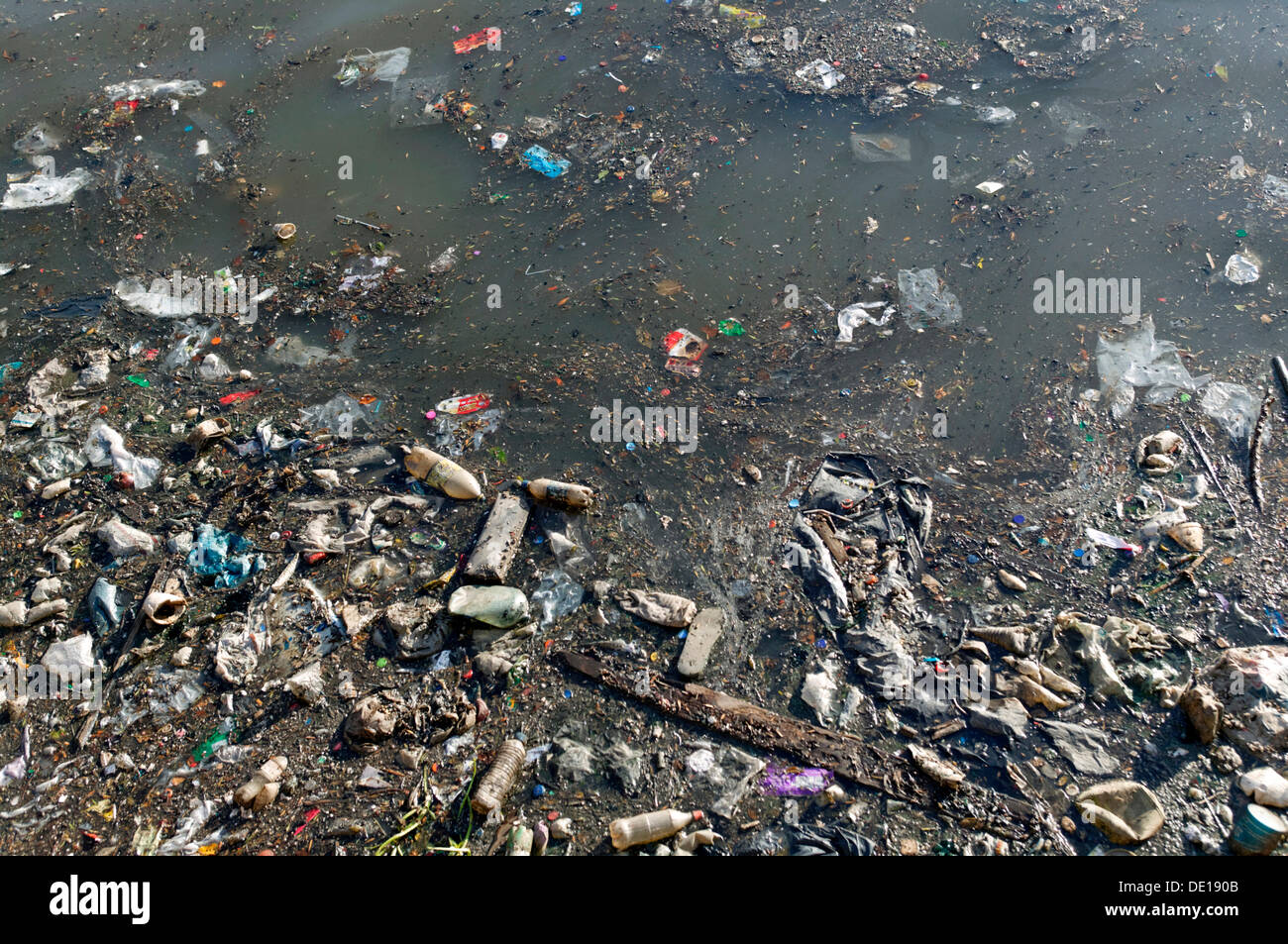 Verschmutztes Wasser, Buenos Aires, Argentinien, Südamerika Stockfoto