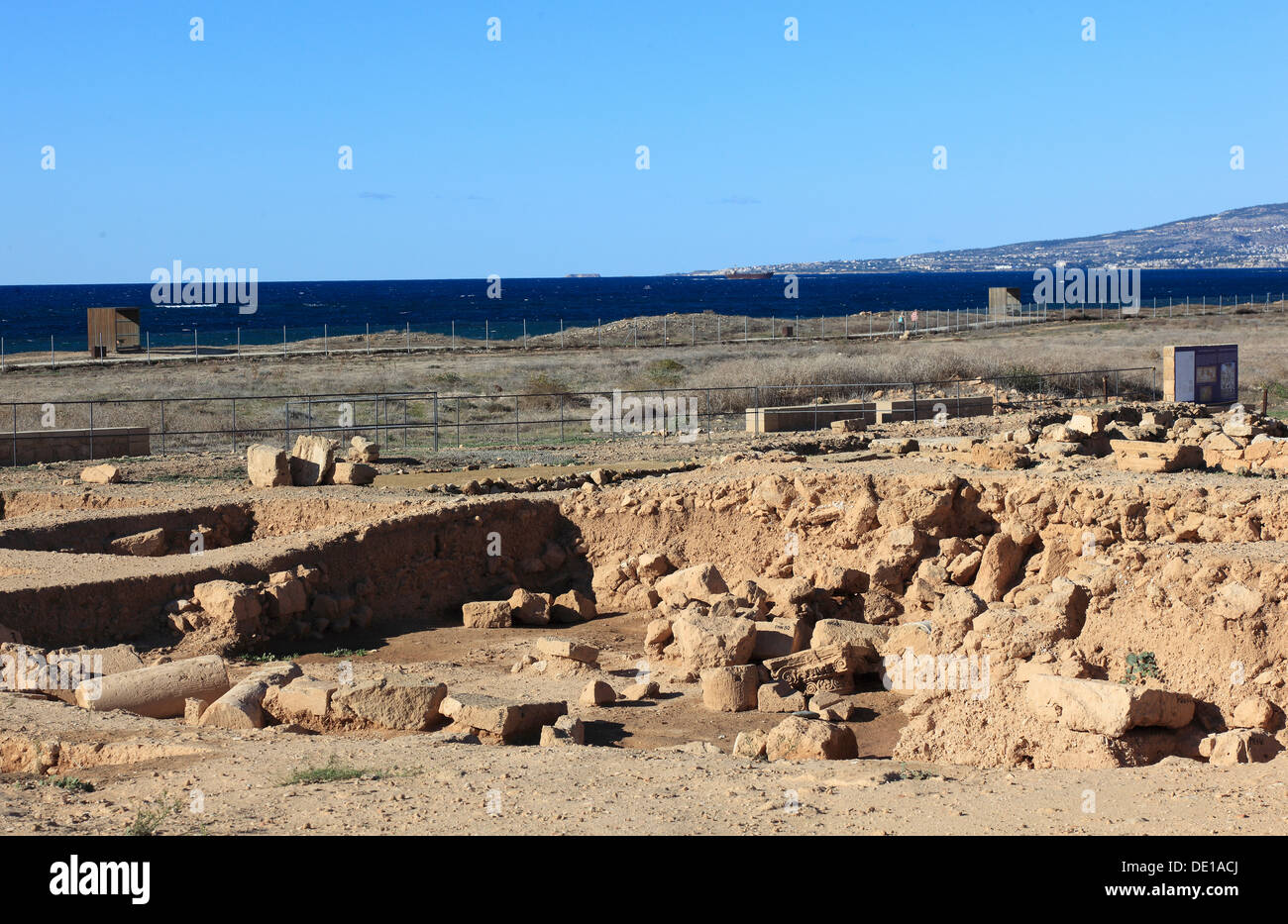 Zypern, Paphos Stadt, Gazibaf, Website der antiken Ruinen, archäologischer Park Stockfoto