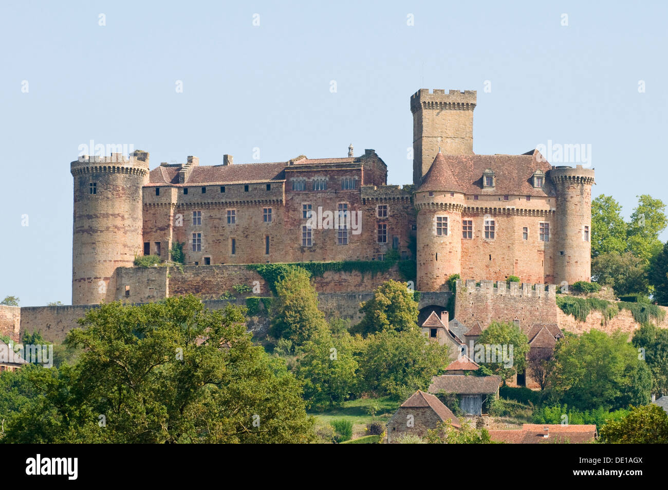 Chateau de Castelnau, Lot, Midi-Pyrenäen, Frankreich Stockfoto