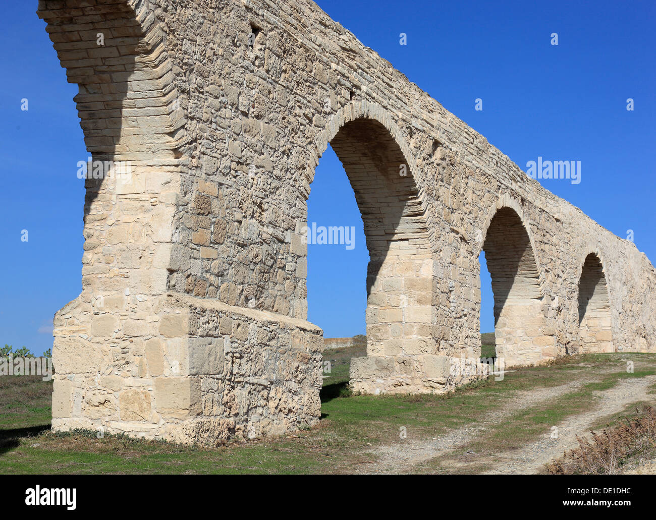 Zypern, Larnaca, Larnaca, Kamares Aquädukt, erbaut 1746-1750, öffentlichen Gebäudes aus der Türkenzeit Stockfoto