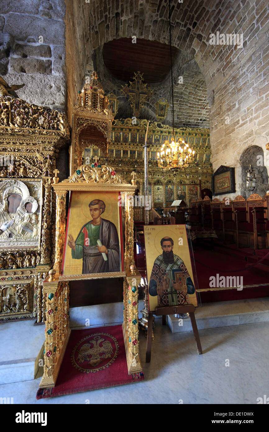 Zypern, Larnaca, Larnaca, in der Altstadt, Kirche St. Lazaros Kirche, innen Stockfoto
