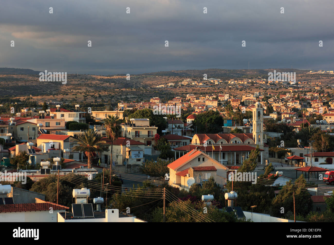 Zypern, mit Blick auf die Stadt Limassol, Lemesos, Limassol, Stockfoto