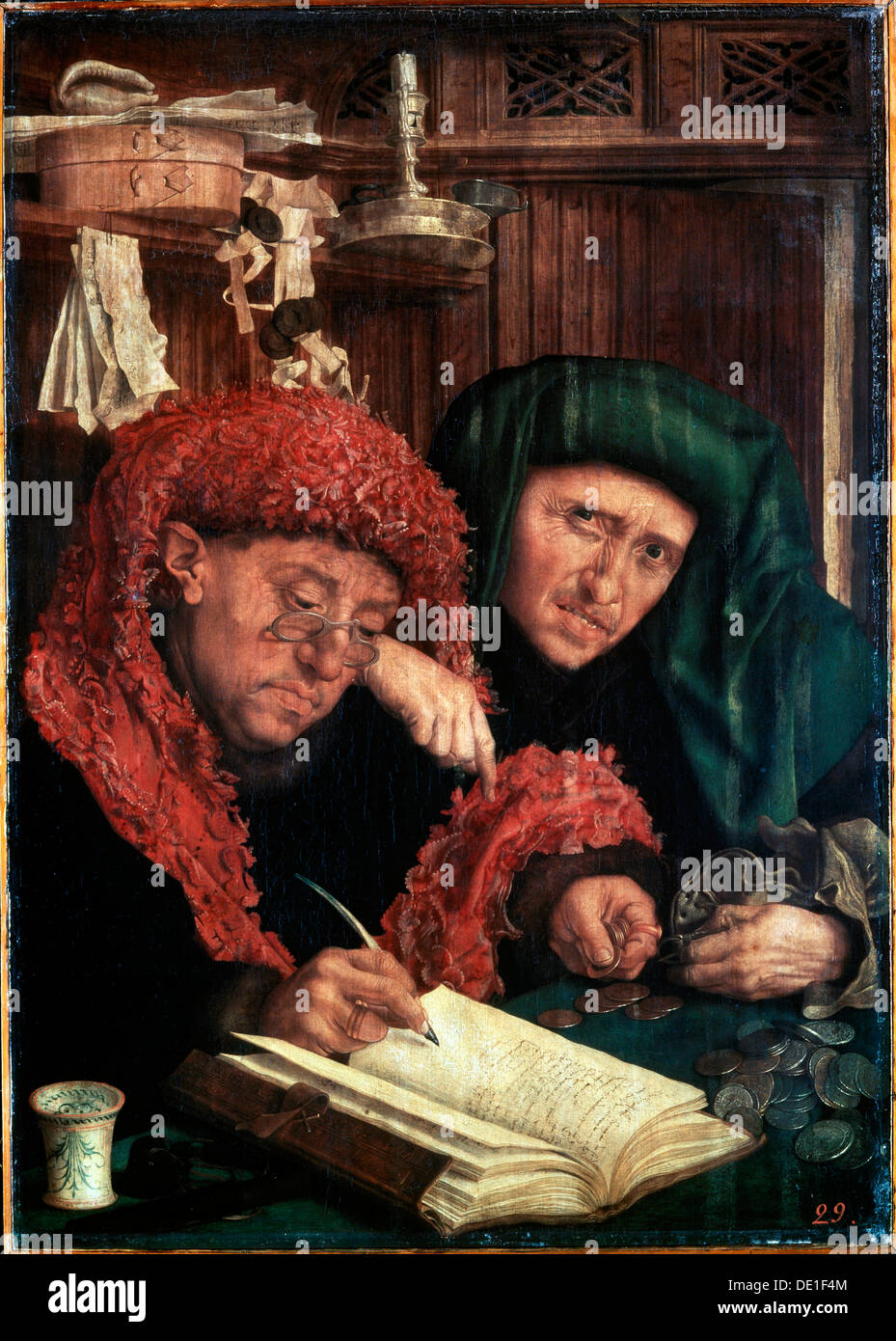 "Die Zöllner", von 1490 bis 1567.  Künstler: Marinus van Reymerswaele Stockfoto