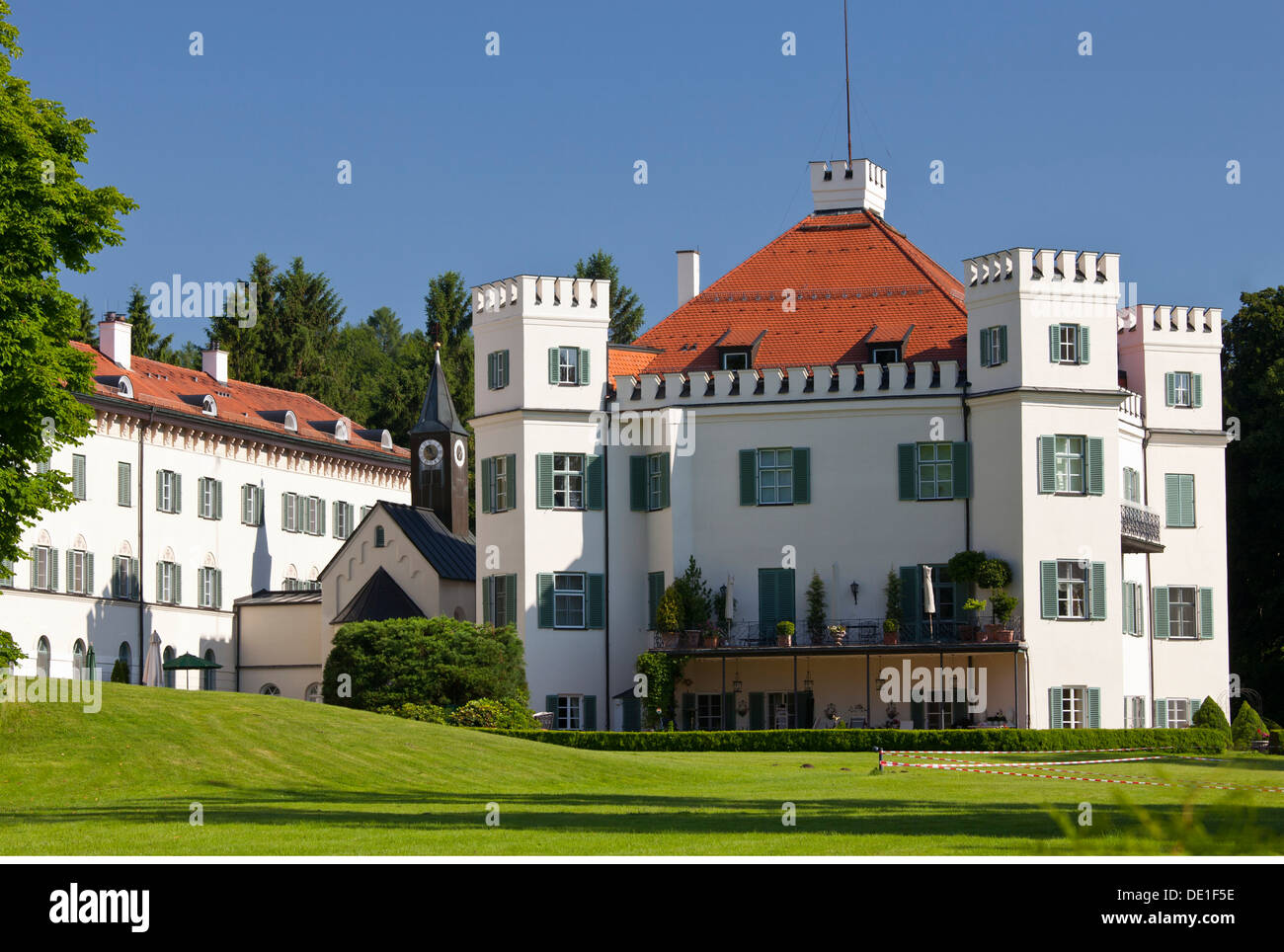 Geographie/Reisen, Deutschland, Bayern, Starnberger See, Poecking, Possenhofen, Schloss, Additional-Rights - Clearance-Info - Not-Available Stockfoto