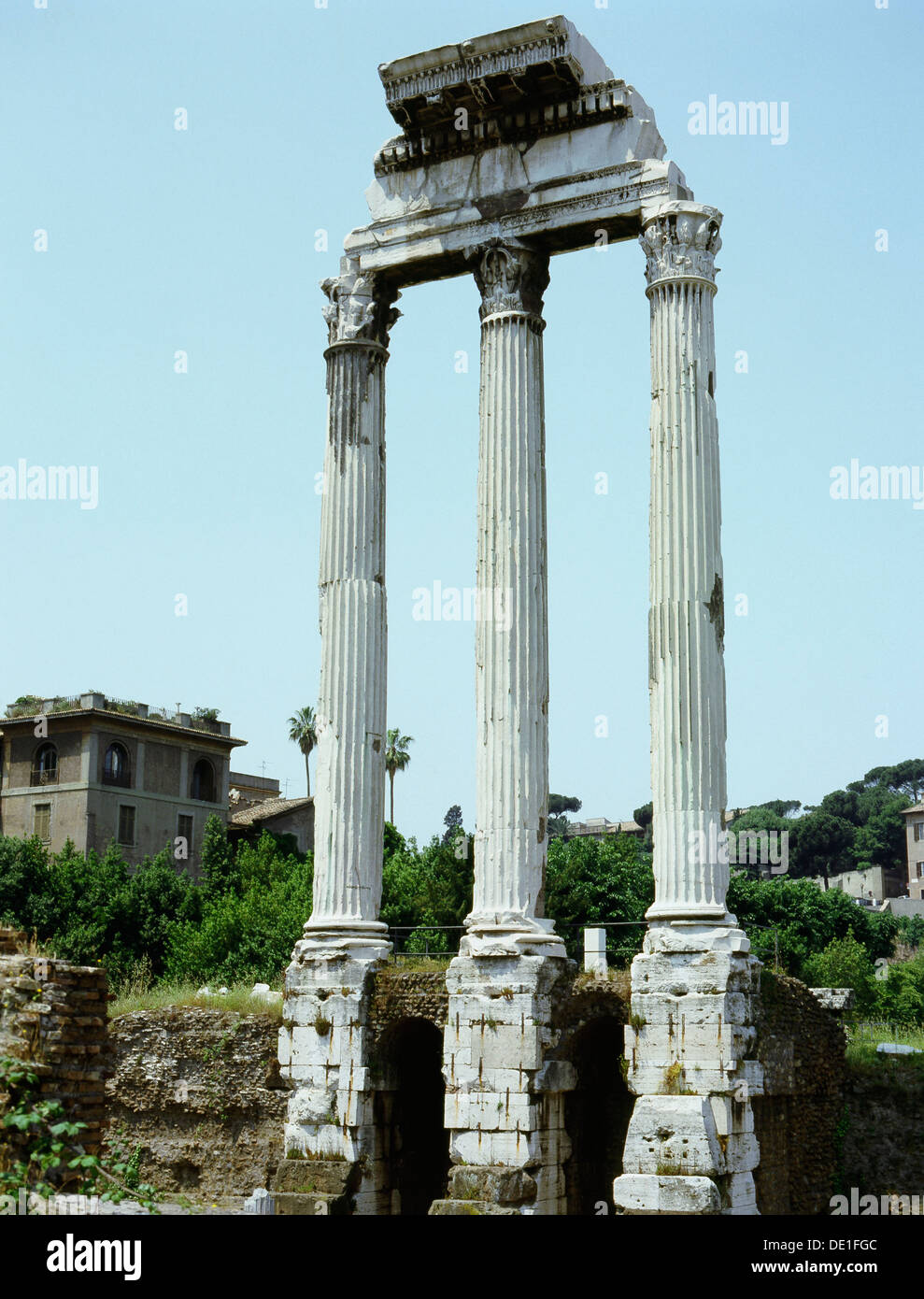 Das Forum Romanum. Stockfoto