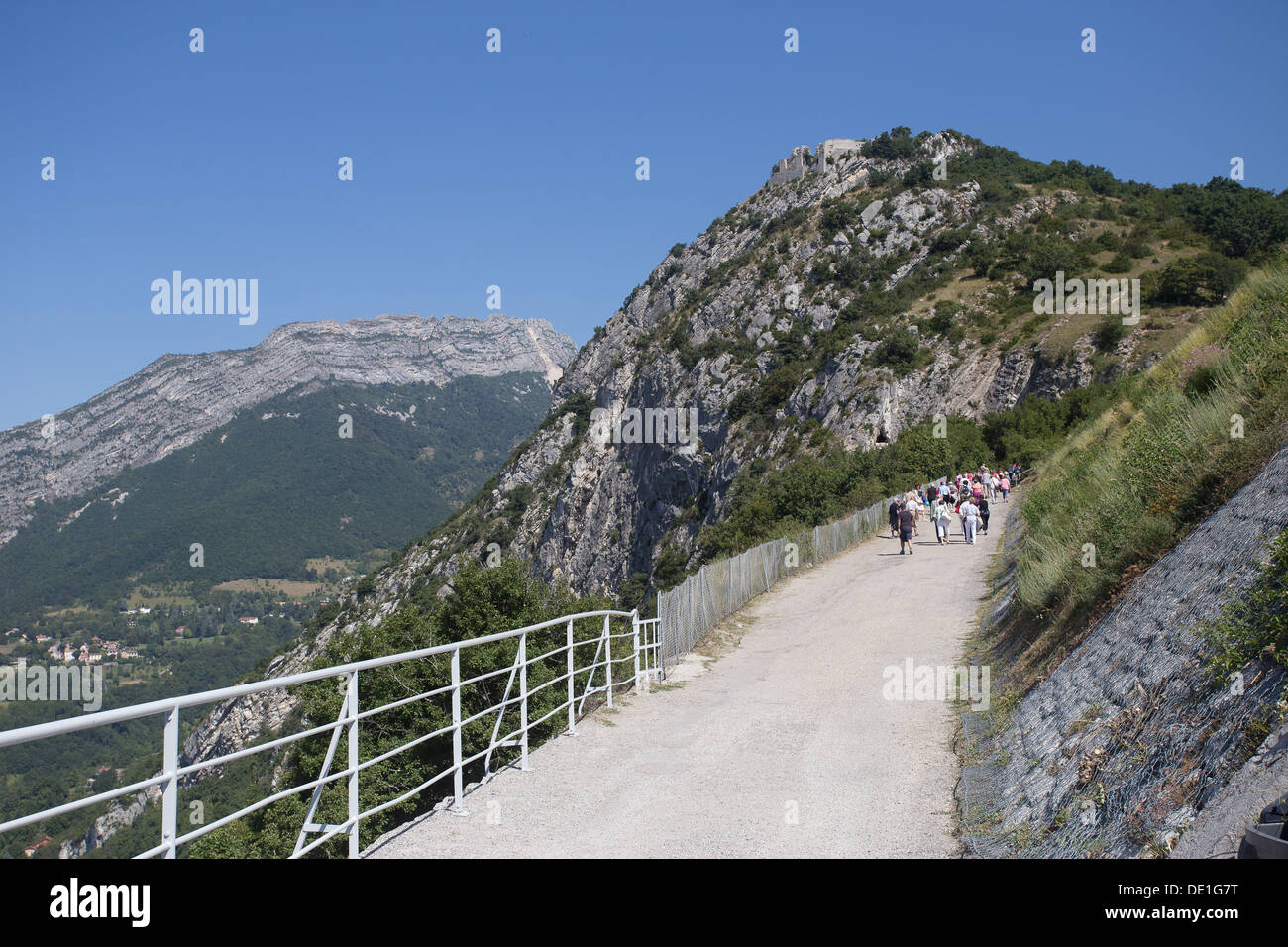 Grenoble Bergpfad Rhone-Alpen-Frankreich Stockfoto