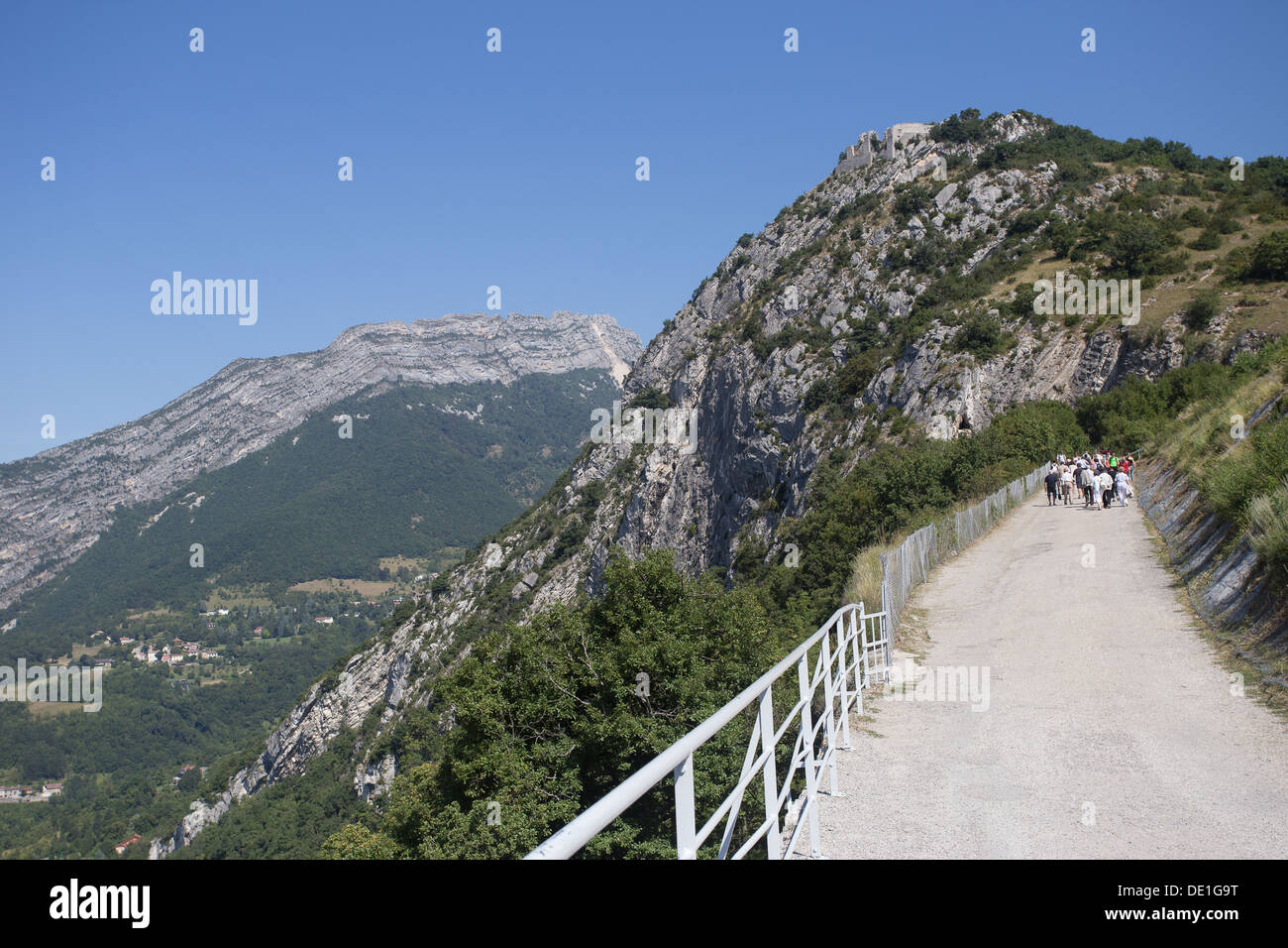 Grenoble Bergpfad Rhone-Alpen-Frankreich Stockfoto