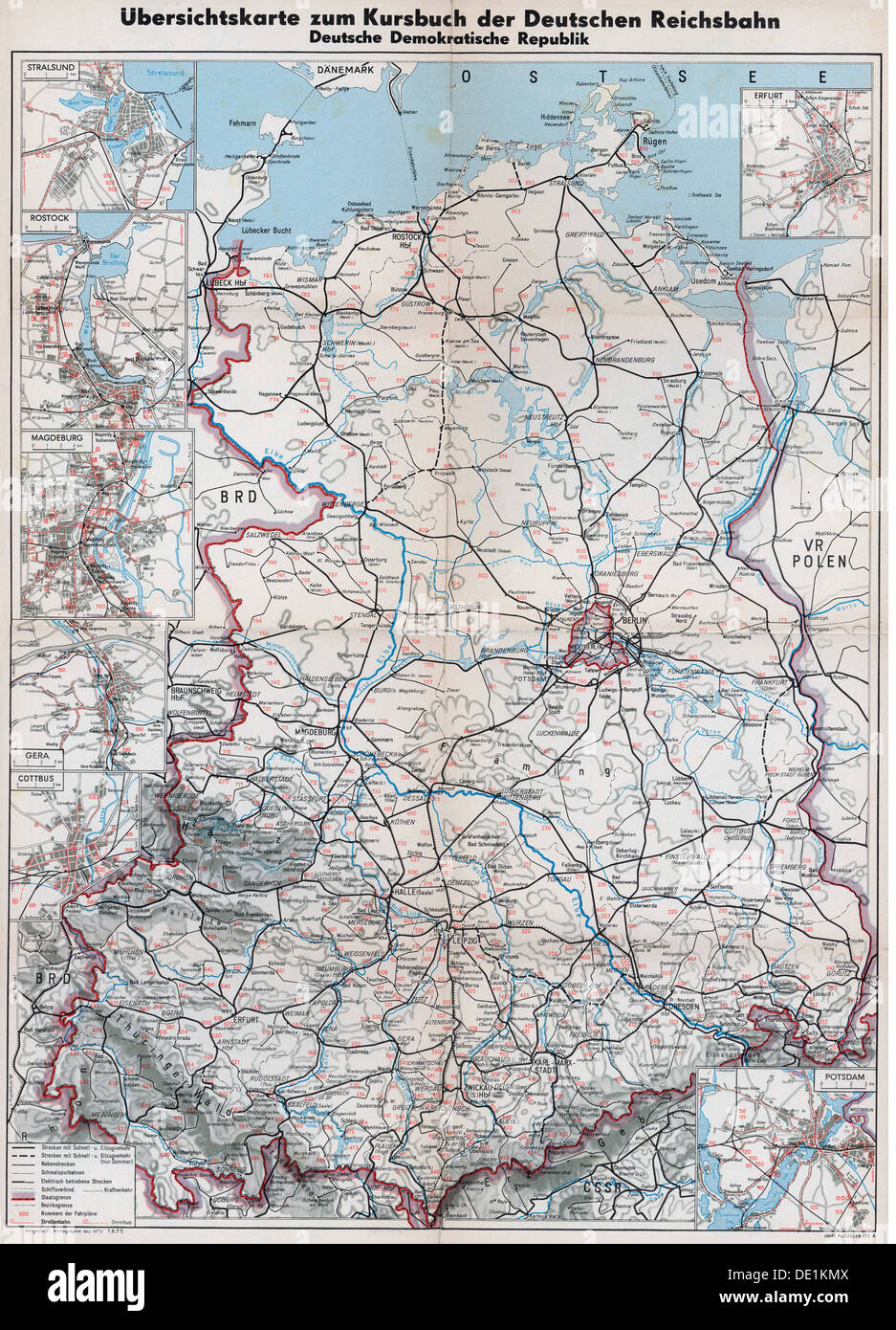 Eisenbahnkarte Deutschland Stockfotos und -bilder Kaufen - Alamy