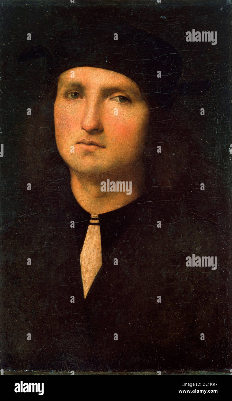 "Porträt eines jungen Mannes", zwischen 1495 und 1500.  Künstler: Perugino Stockfoto