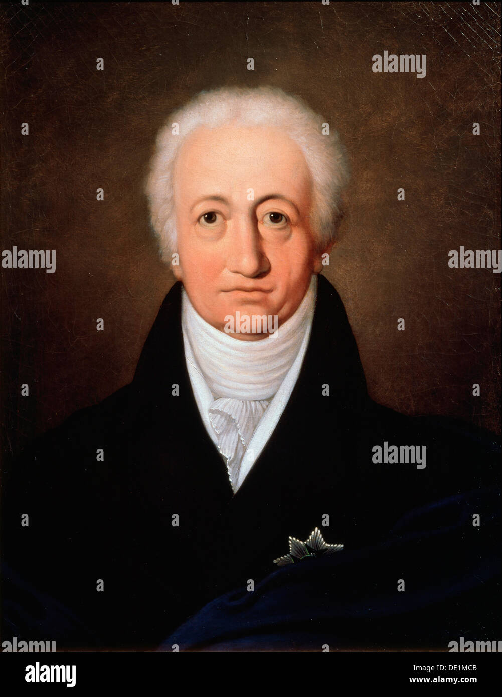 "Porträt des Autors Johann Wolfgang von Goethe", (1749-1832), 1818.  Künstler: Ferdinand Jagemann Stockfoto