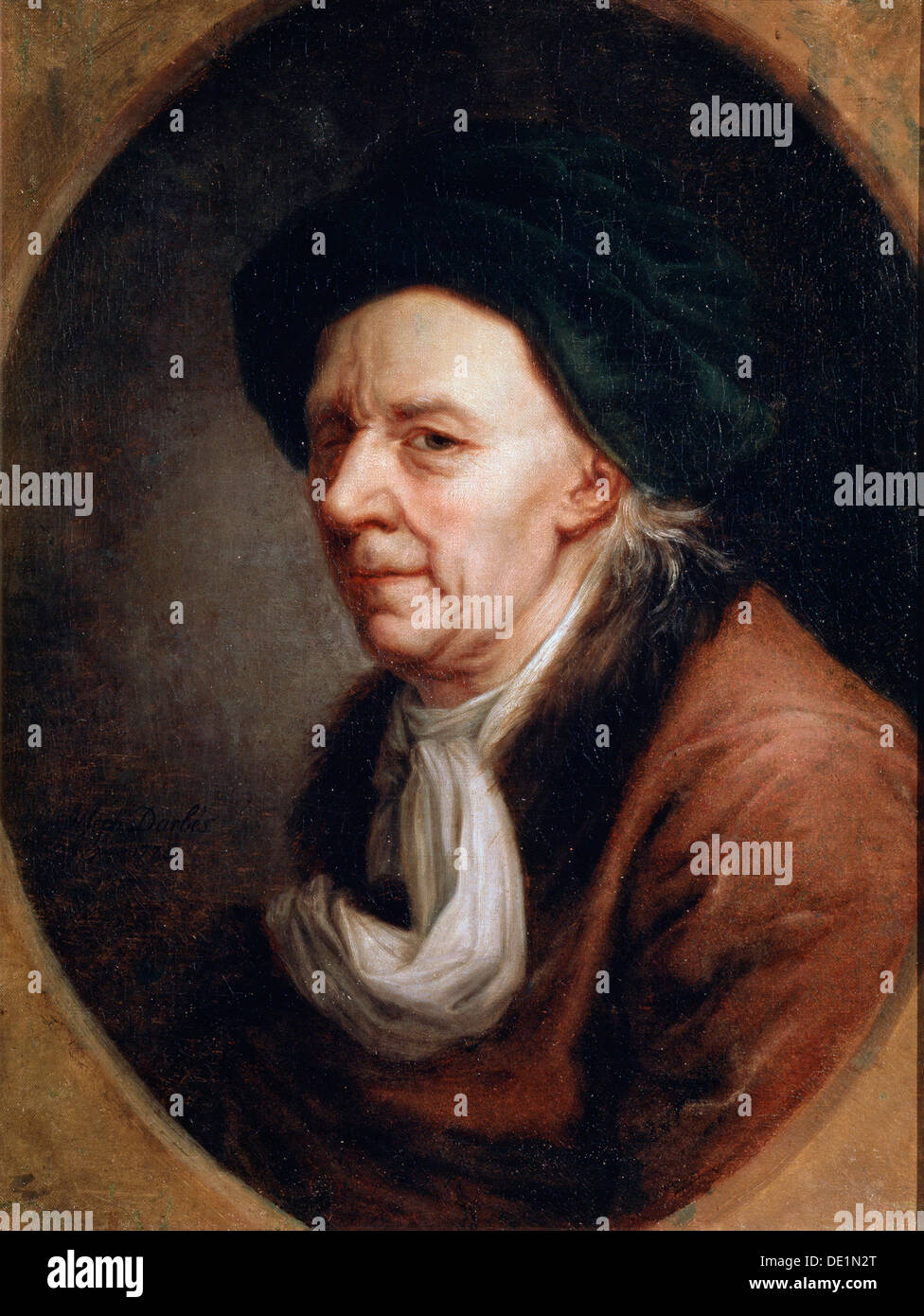 "Porträt des Mathematican Leonhard Euler", (1707-1783), deutscher Malerei des 18. Jahrhunderts. Artist: Joseph Friedrich August Darbes Stockfoto