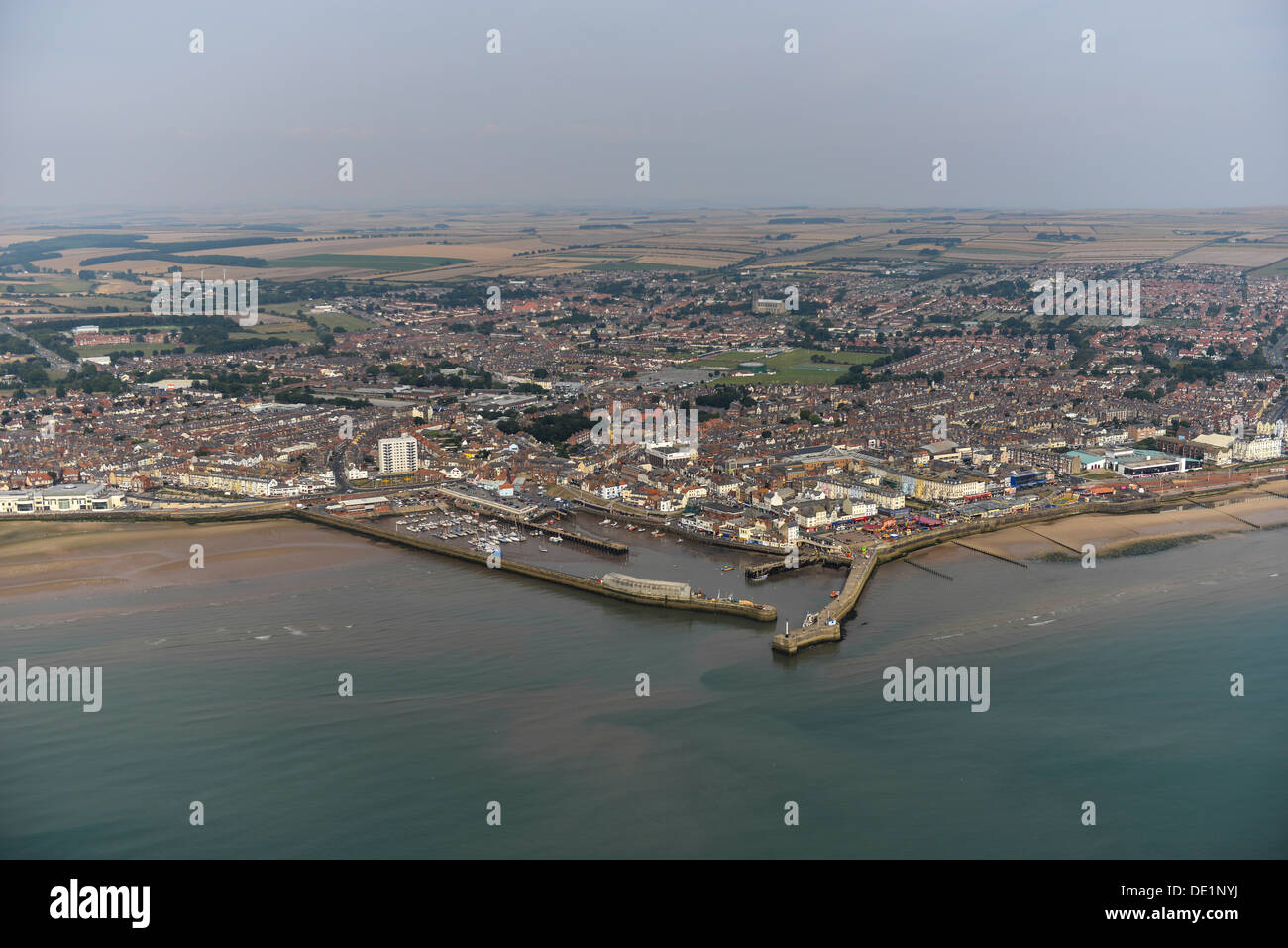 Luftaufnahme von Bridlington Stockfoto