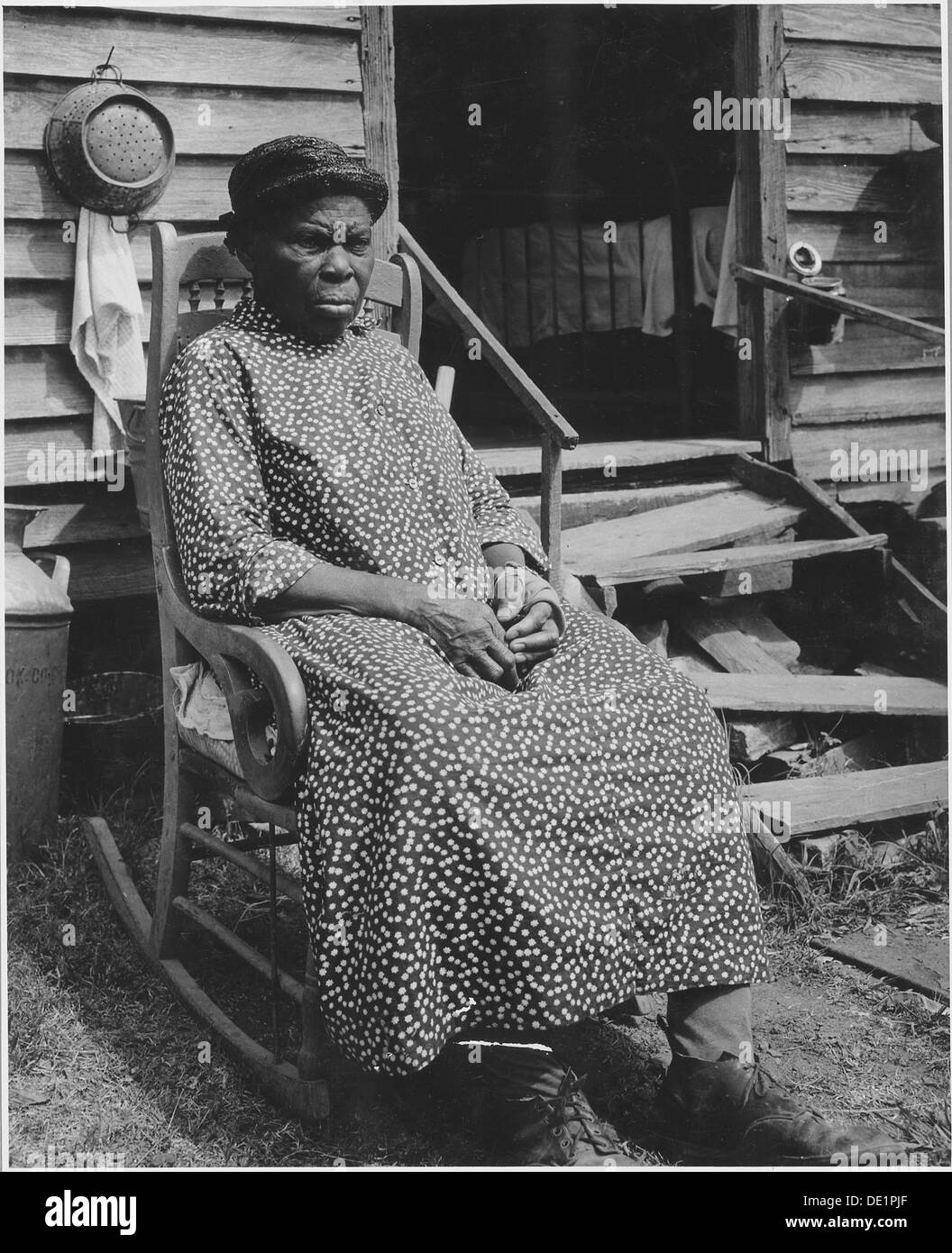 Harmonie-Community, Putnam County, Georgia... Diese alte Frau war ein Sklave und gehörte der Familie... 521369 Stockfoto
