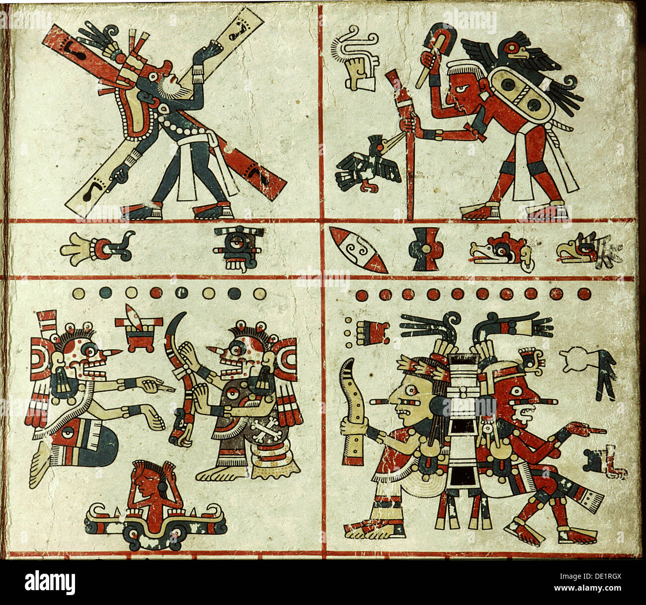 Aztec Weapons Codex Azteken Codex Stockfotos und -bilder Kaufen - Alamy