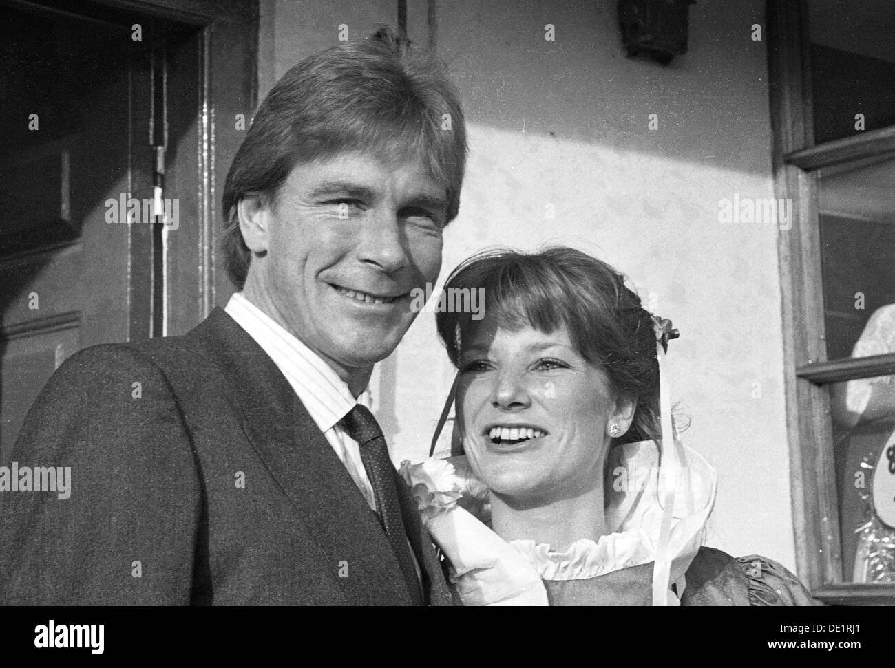 © Kelch Bilder. James Hunt und Sarah Lomax Marlborough 17.12.1983 Stockfoto