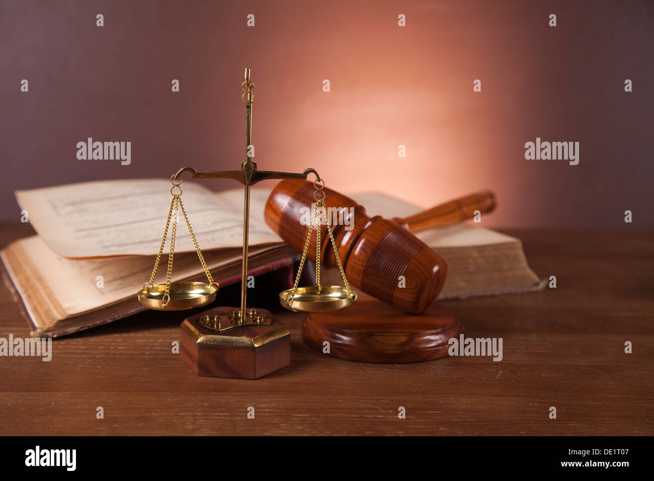 Recht und Gerechtigkeit Konzept. Stockfoto
