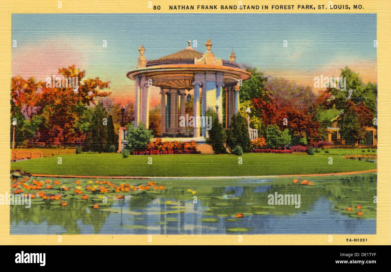 Nathan Frank Band in Forest Park, St. Louis, Missouri, USA, 1932. Artist: Unbekannt Stockfoto