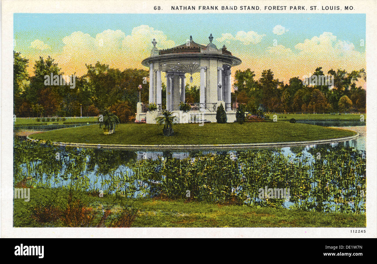 Nathan Frank Band in Forest Park, St. Louis, Missouri, USA, 1926. Artist: Unbekannt Stockfoto