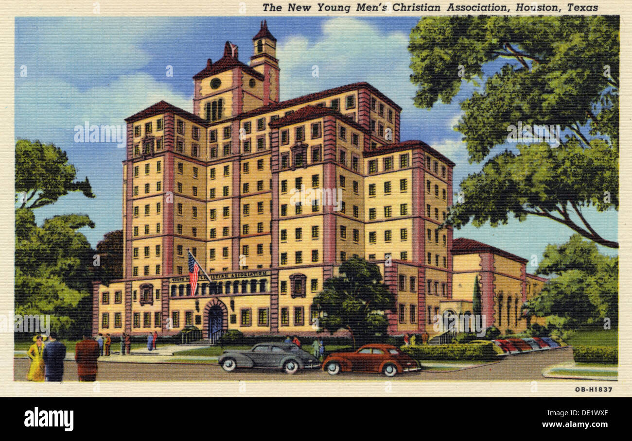 Die neue YMCA-Gebäude, Houston, Texas, USA, 1940. Artist: Unbekannt Stockfoto