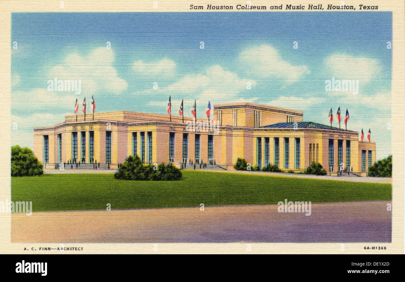 Sam Houston Coliseum und Music Hall, Houston, Texas, USA, 1936. Artist: Unbekannt Stockfoto