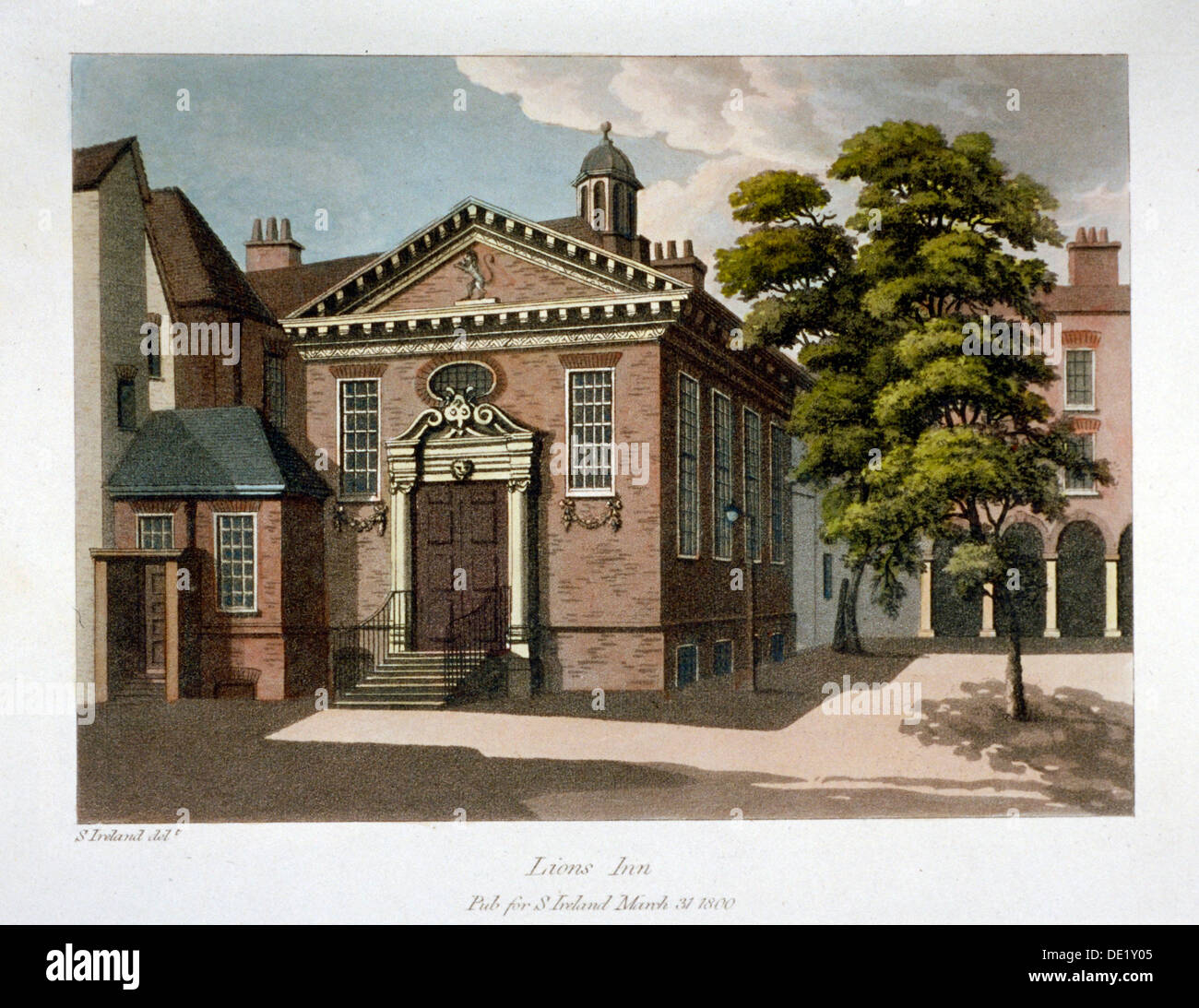 Lyons Inn, Westminster, London, 1800. Künstler: Anon Stockfoto