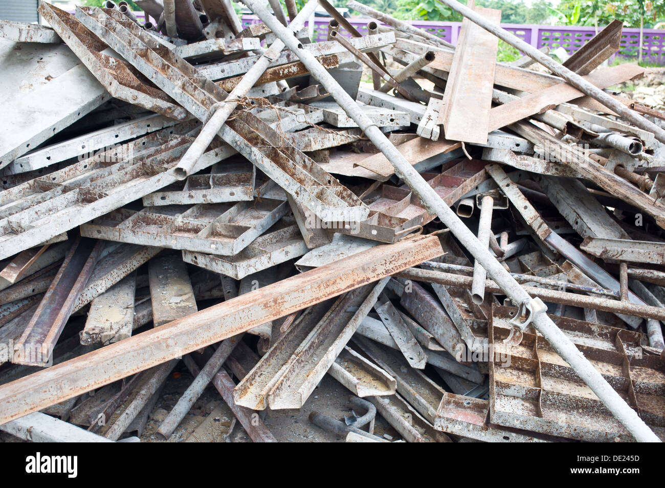 Metall Bau Baustelle Stockfoto