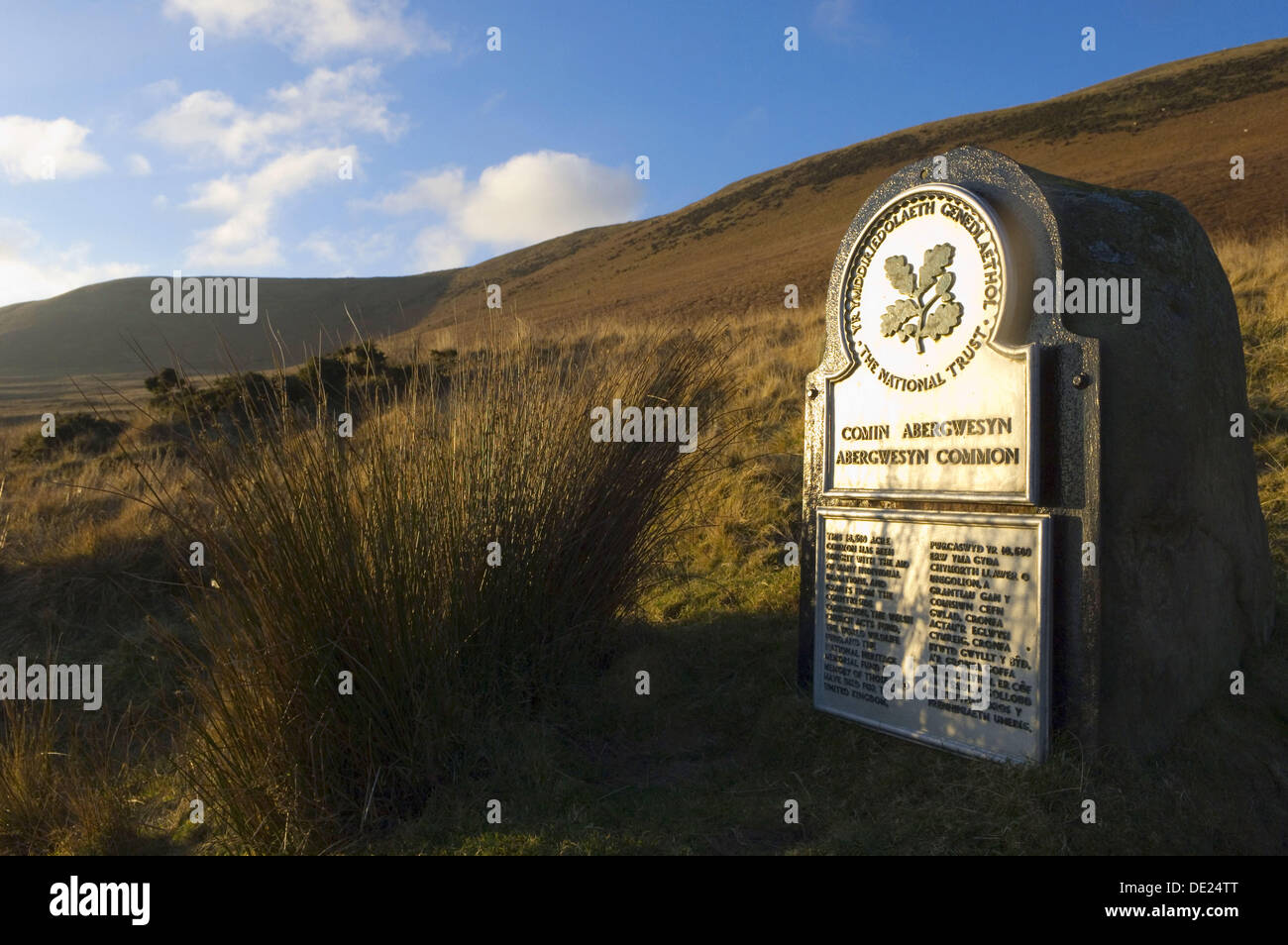 National Trust Zeichen Abergwesyn gemeinsamen Powys Mid Wales Großbritannien Europe Stockfoto