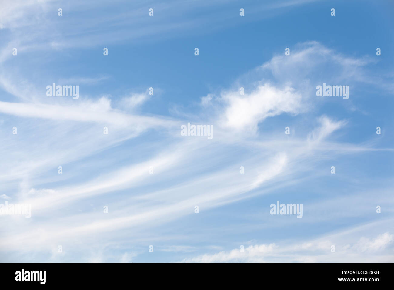 Wolkenformationen am Himmel Stockfoto