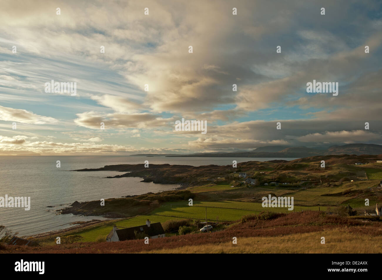 Die West Coast of Sleat Süd in der Nähe von Tarskavaig, Isle Of Skye, Schottland, UK Stockfoto