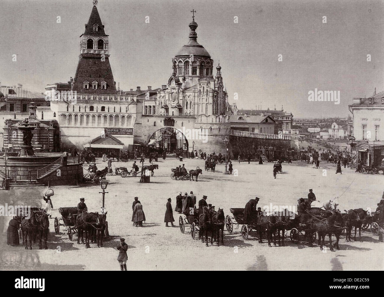 Lubjanka-Platz, Moskau, Russland, 1902. Künstler: Otto Kirchner Stockfoto