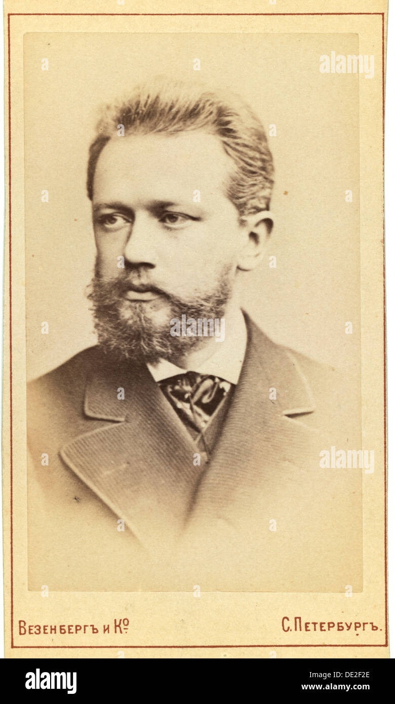 Pyotr Tchaikovsky, russischen Komponisten des 19. Jahrhunderts.  Künstler: Wesenberg Stockfoto