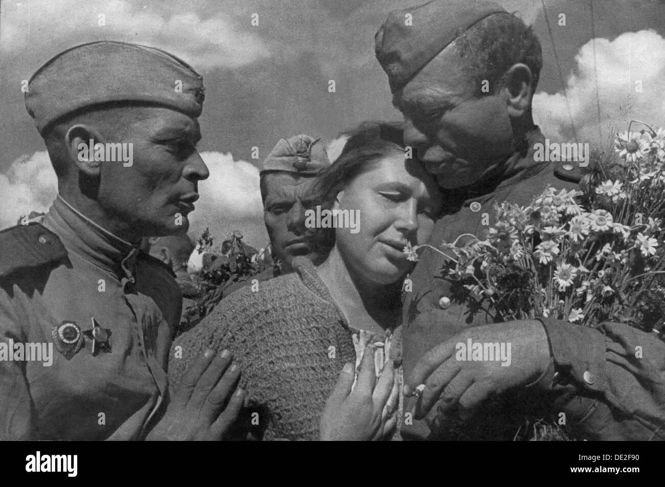 Tag des Sieges, Zweiter Weltkrieg, UdSSR, 1945. Künstler: Anon Stockfoto
