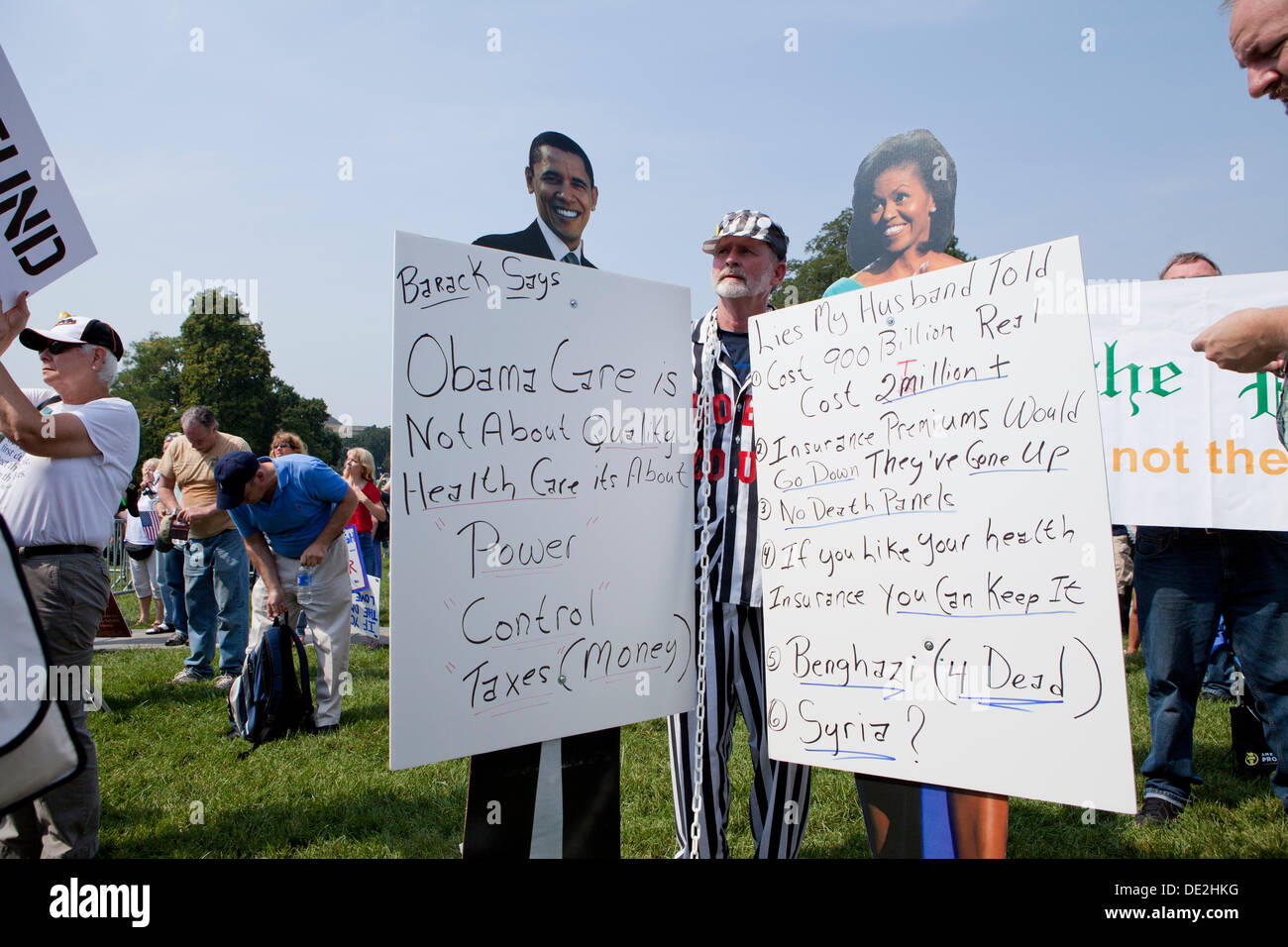 Tea-Party-Aktivisten sammeln auf dem Capitol Hill zum protest gegen ObamaCare - Washington, DC USA Stockfoto