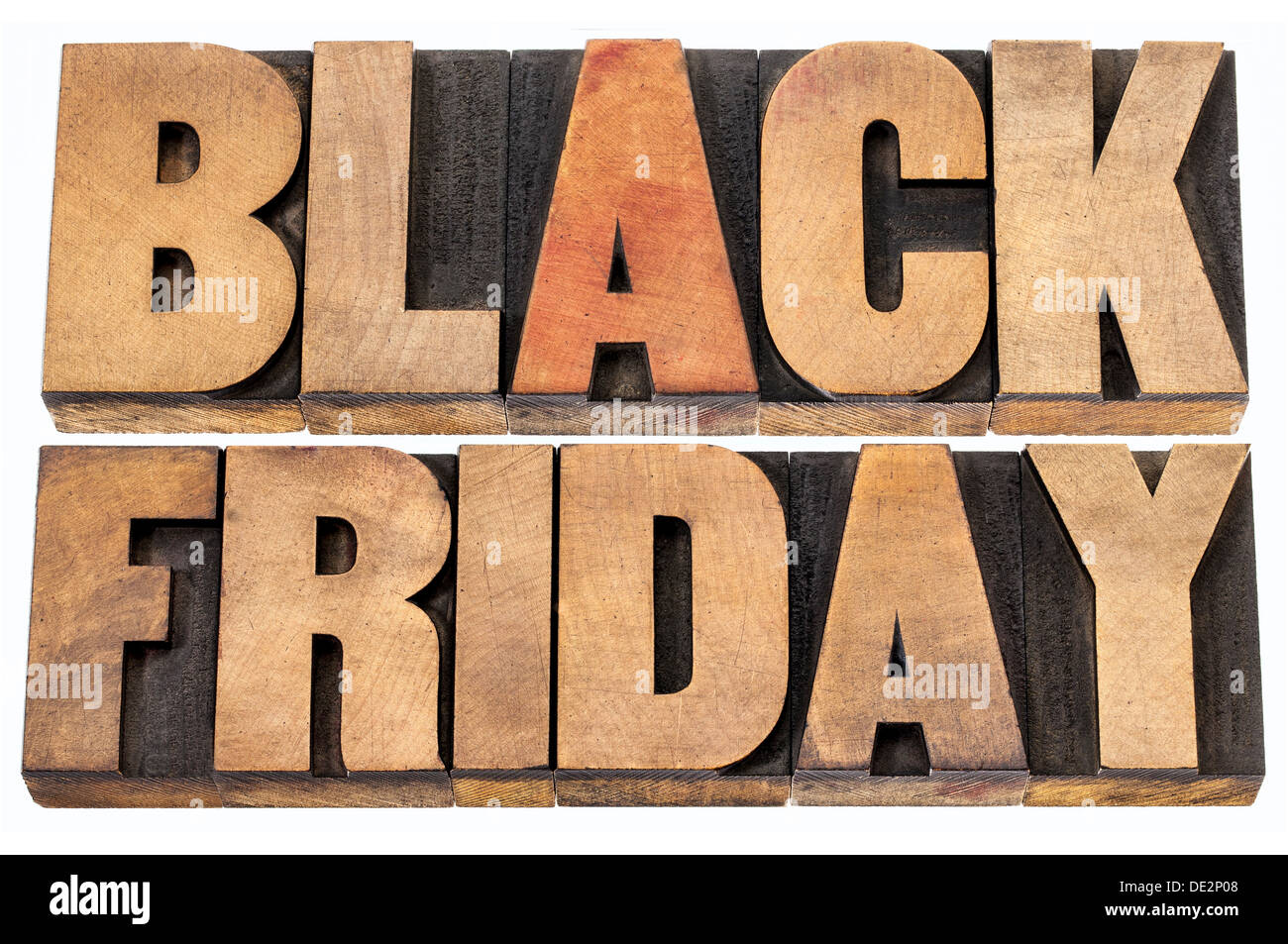 Schwarz ist Freitag Tag nach Thanksgiving in den Vereinigten Staaten, häufig betrachtet als shopping-Saison Anfang o Stockfoto