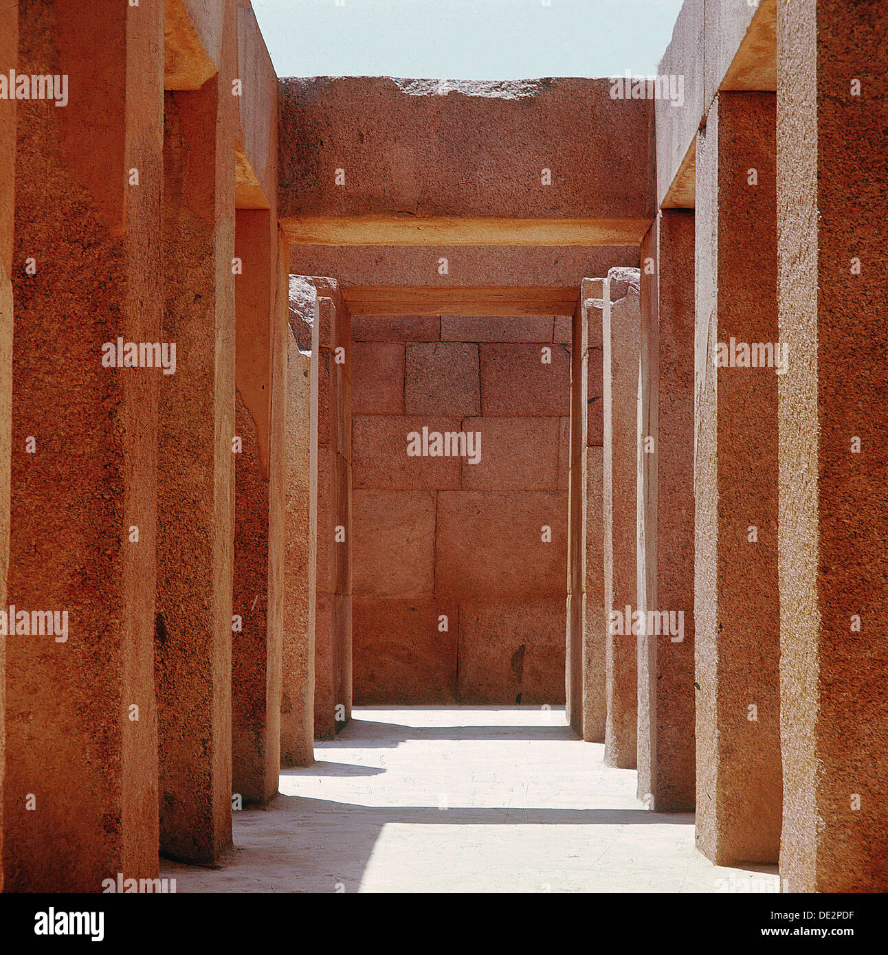 Den Taltempel der ChephrenPyramide Stockfotografie Alamy