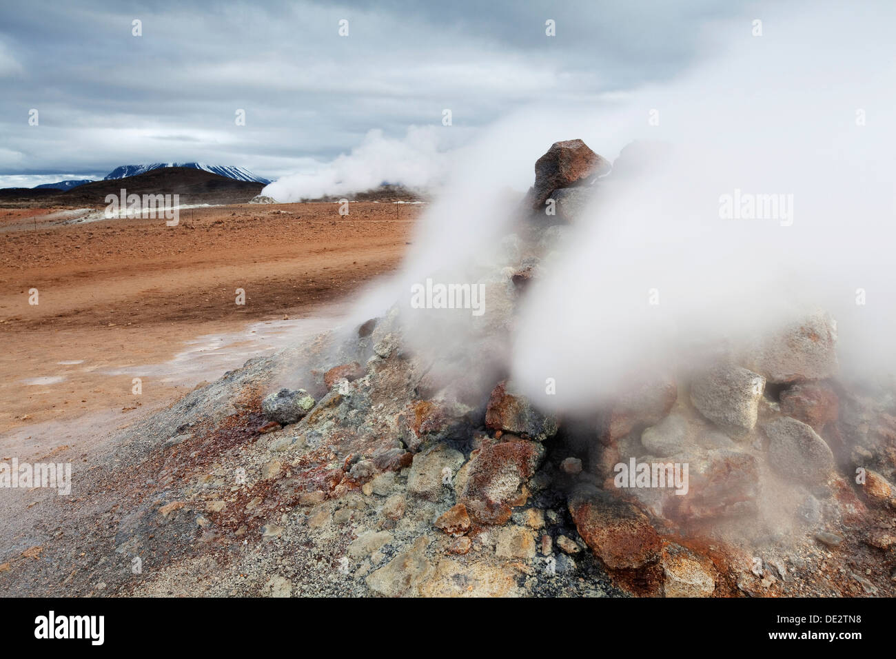 Hverir solfatara, reykjahilid, myvatn, North Island, Island, Europa Stockfoto