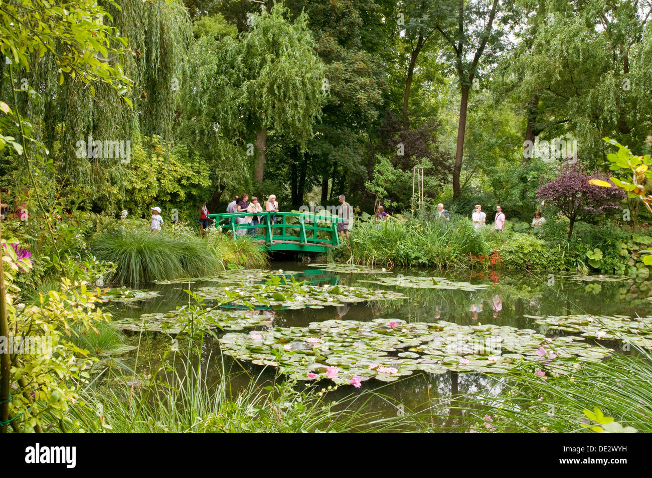 Monets Garten Seerosenteich, Giverny, Normandie, Frankreich Stockfoto
