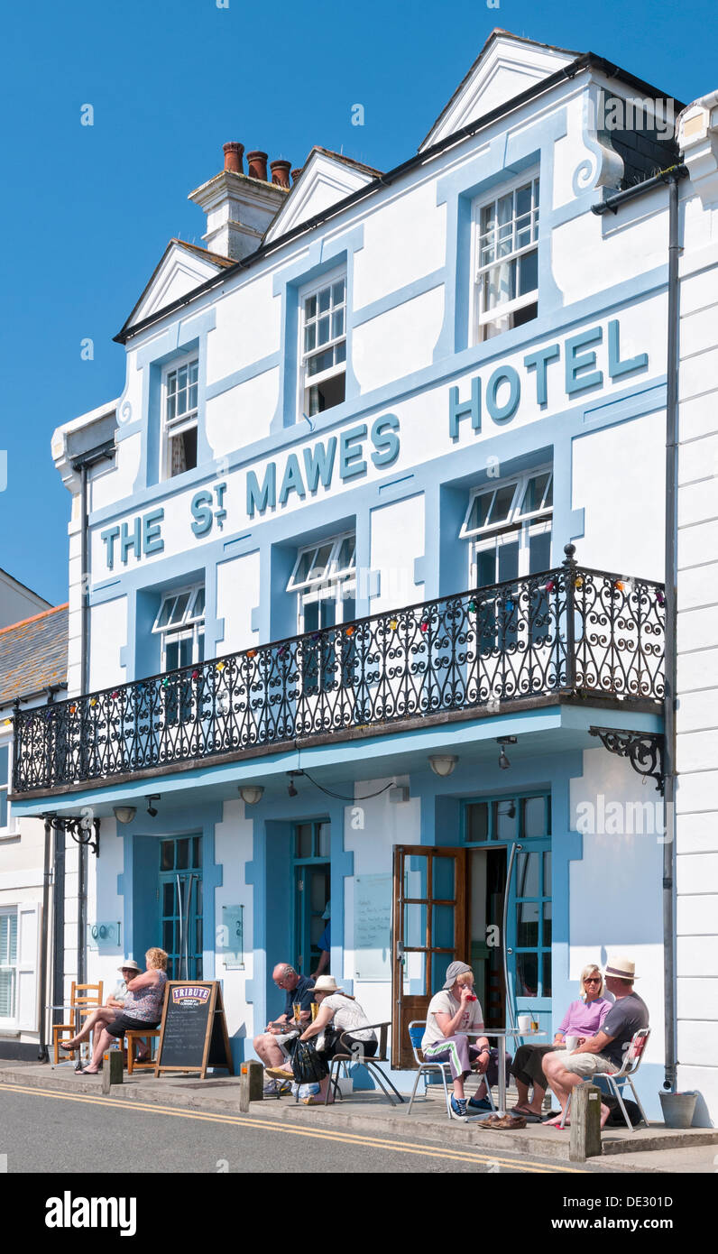 Großbritannien, England, Cornwall, St. Mawes Hotel Stockfoto