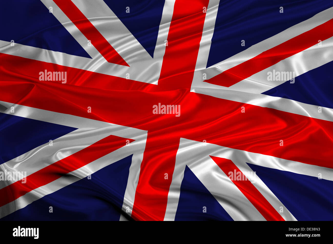 Nahaufnahme Foto-nationales Flagge des Vereinigten Königreichs Stockfoto