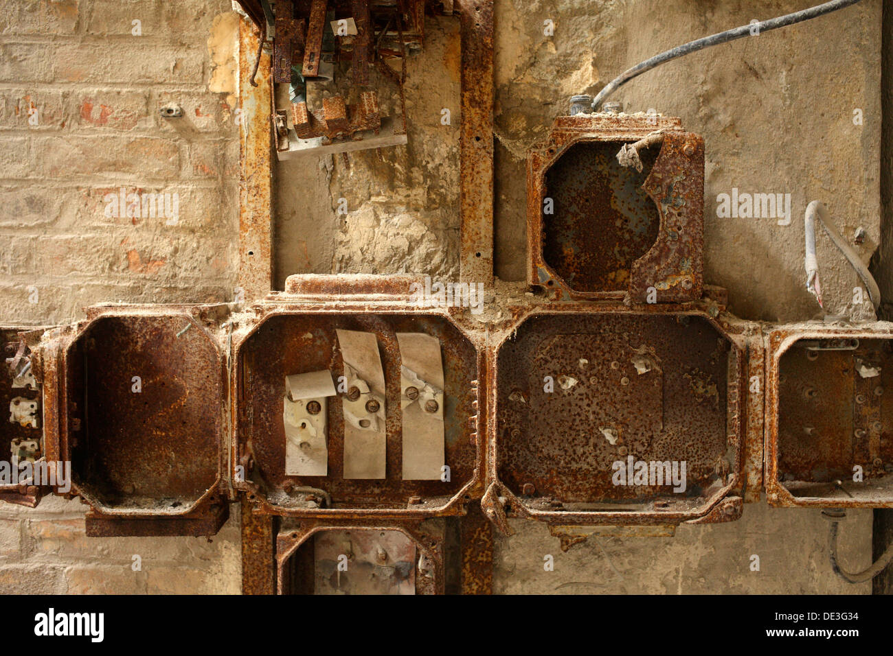 Rüdersdorf, Deutschland, ruinieren die Welle Ofen Batterie, Museum Park Rüdersdorf Stockfoto