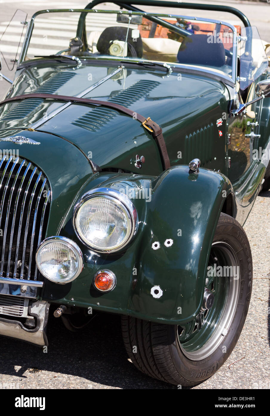 Morgan Motorhaube Kristiansand Norwegen Stockfoto